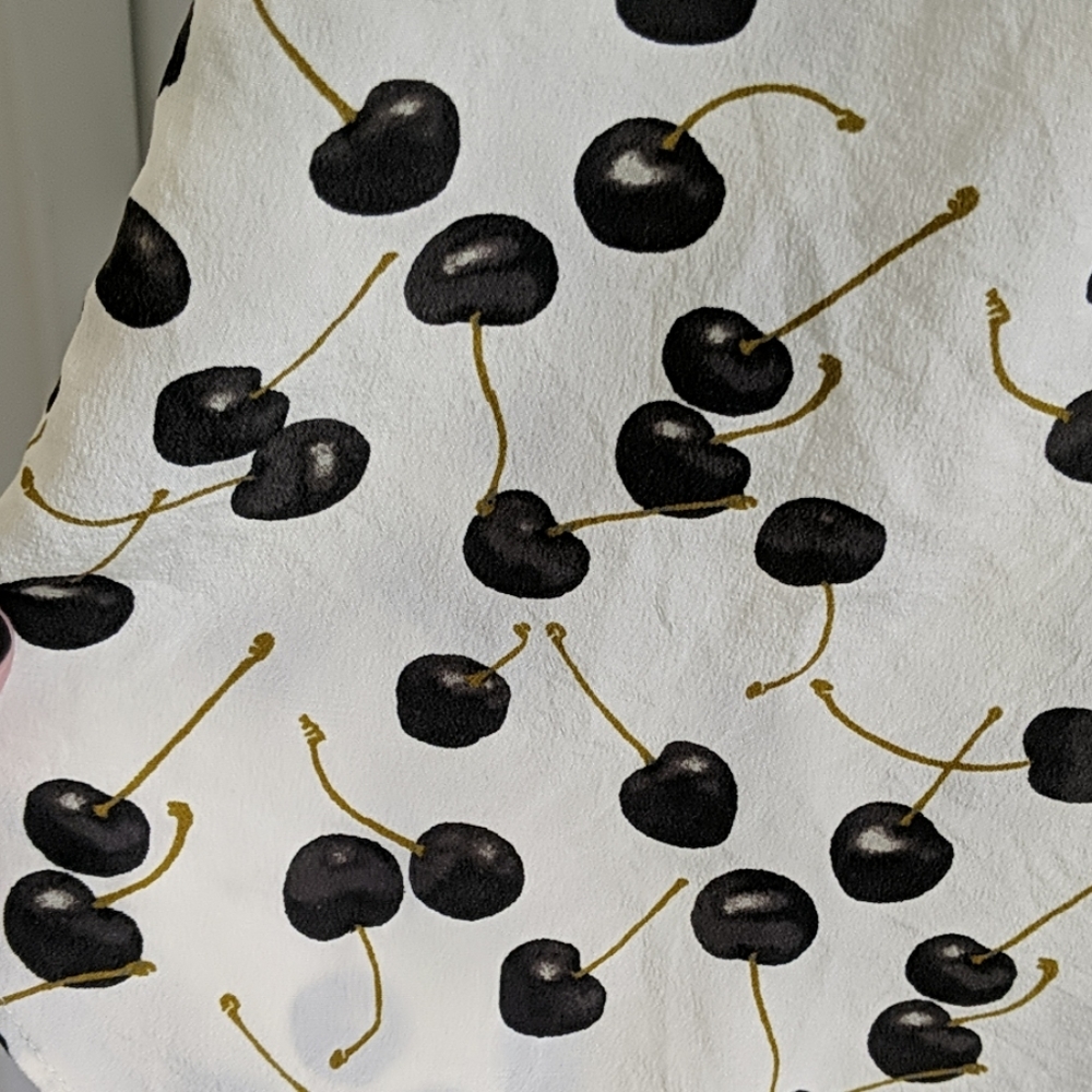 J. Crew Cherry Flutter Sleeve Shell - image 2